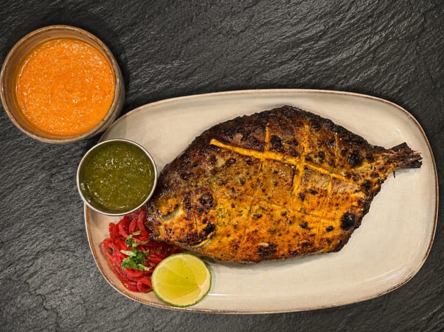 Tandoori Fish (Pomfret).